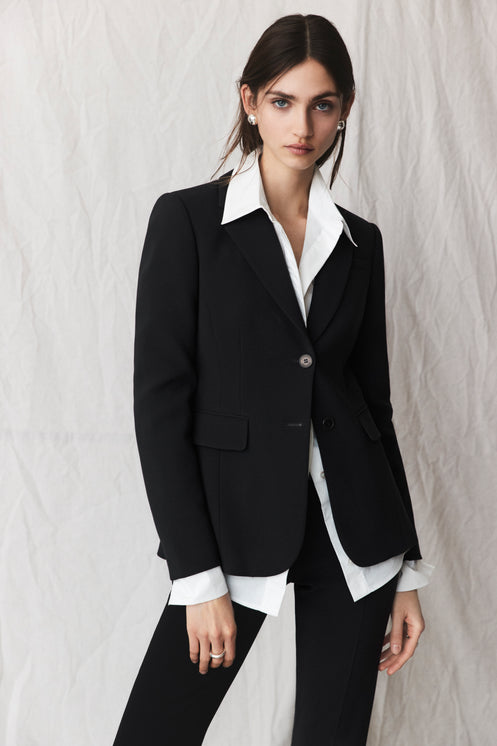 a model wears the Fenice jacket from Altuzarra core collection
